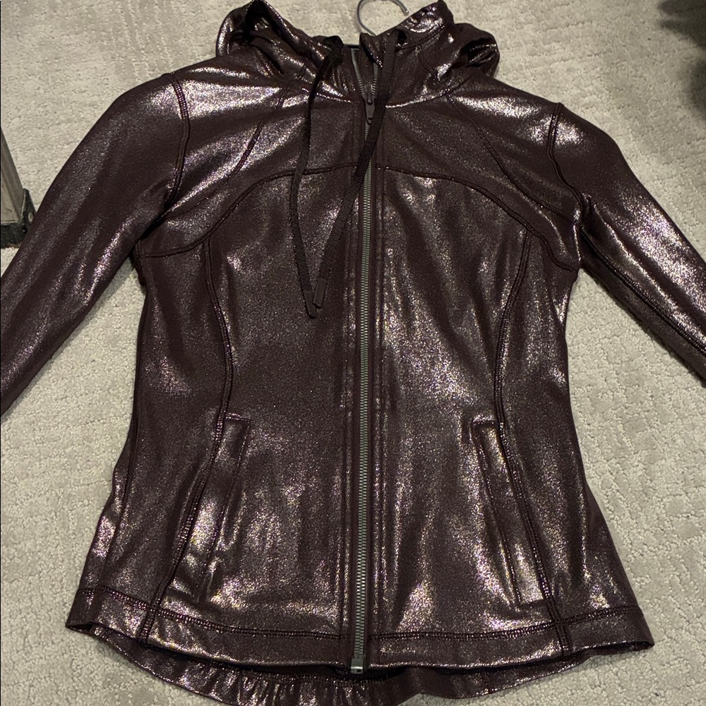 Lululemon Athletica Shiny Purple Bomber Jacket